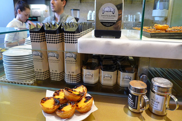 tartaletas de crema en Lisboa
