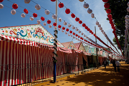 Casetas en la Feria de Abril de Sevilla!