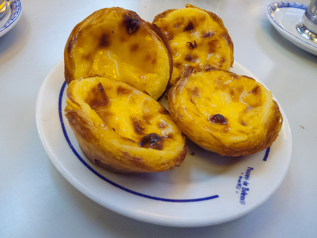 tartaletas de crema en Lisboa