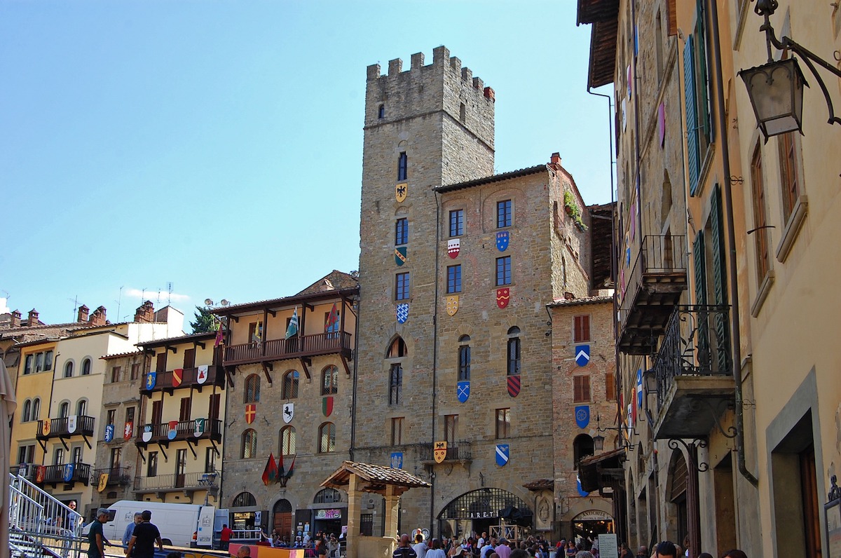 Plaza Grande en Arezzo