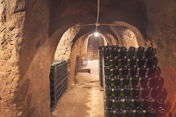 Uno de nuestros viñedos favoritos cerca de Roma es Cantina del Tufaio, hogar de algunas cuevas de vino increíbles.