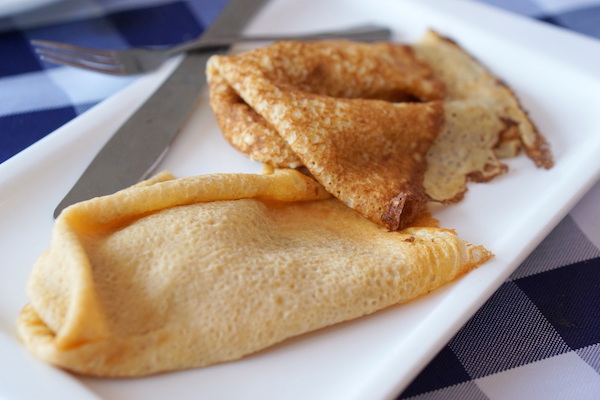 Las crepes son una parte integral de la tradición navideña de Chandeleur en Francia.
