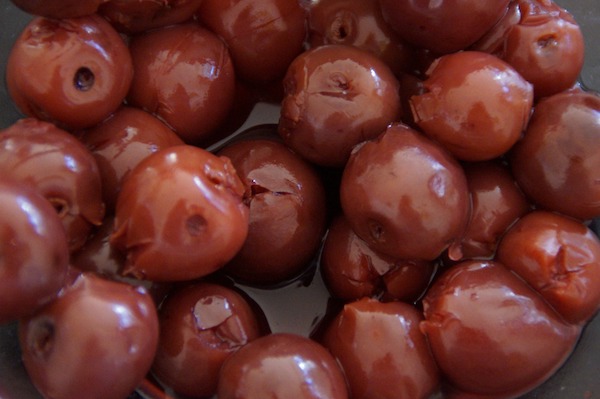 Las cerezas fermentadas se sirven comúnmente con ginja en Lisboa.