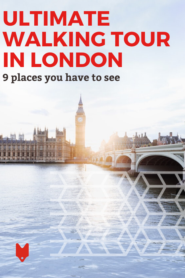 Echa un vistazo a los 9 mejores lugares para visitar en un recorrido a pie autoguiado por Londres.