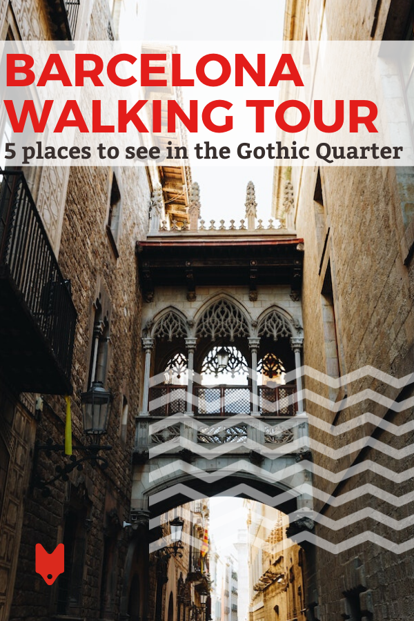 ¡Haz nuestro recorrido a pie autoguiado por Barcelona para descubrir el Barrio Gótico!