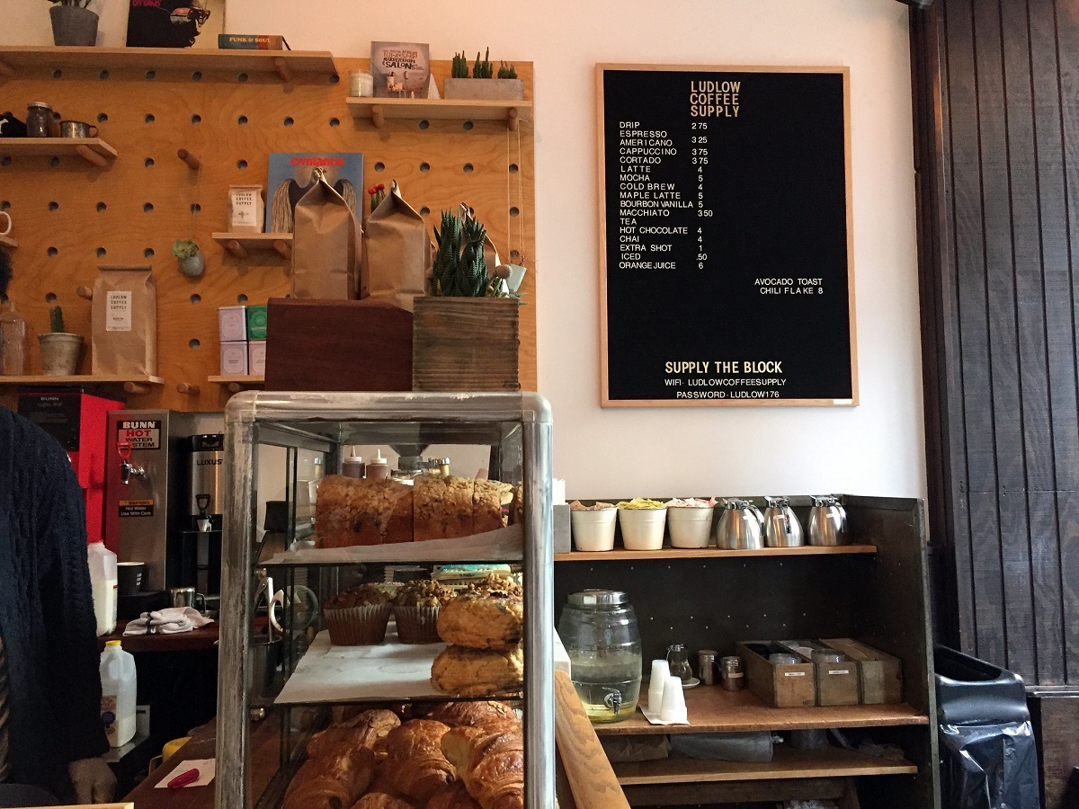 Suministro de café de Ludlow en el Lower East Side