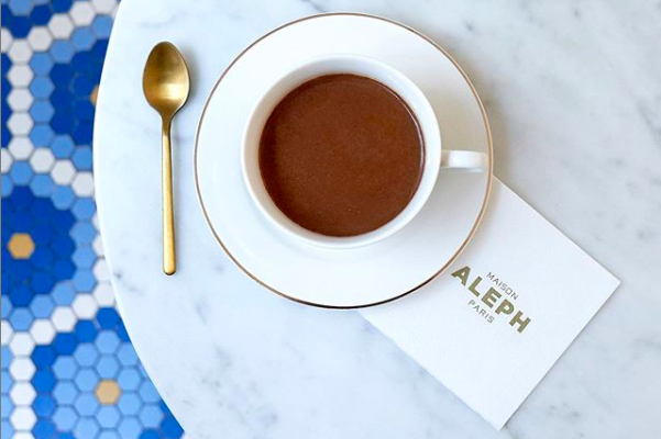 mejor chocolate caliente en París: Maison Aleph