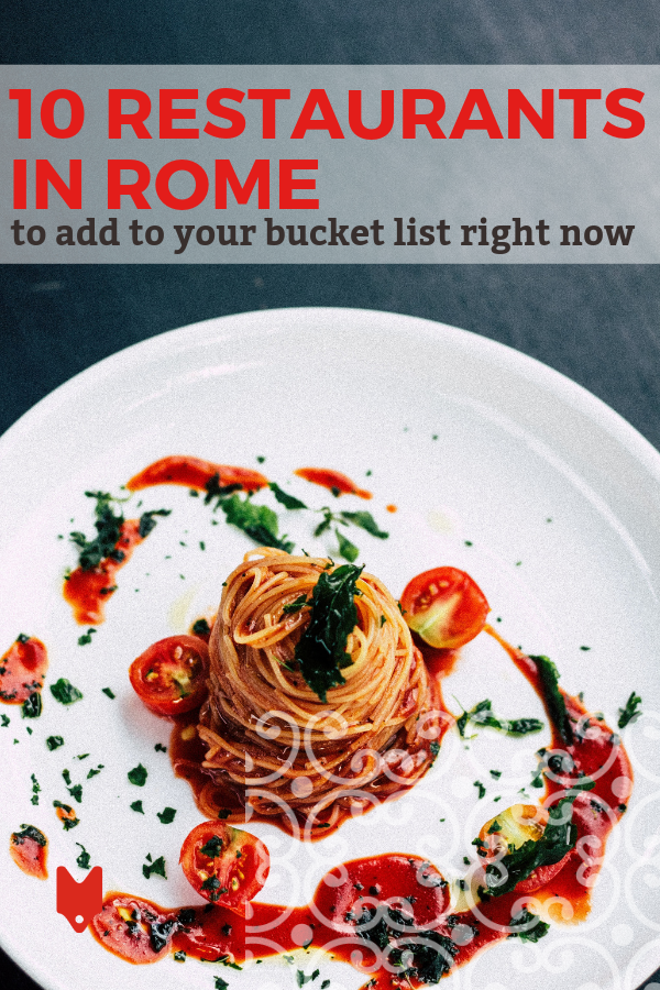Prepárese para comer la comida de su vida: aquí están los 10 mejores restaurantes de Roma que tienen exactamente lo que se ofrece.
