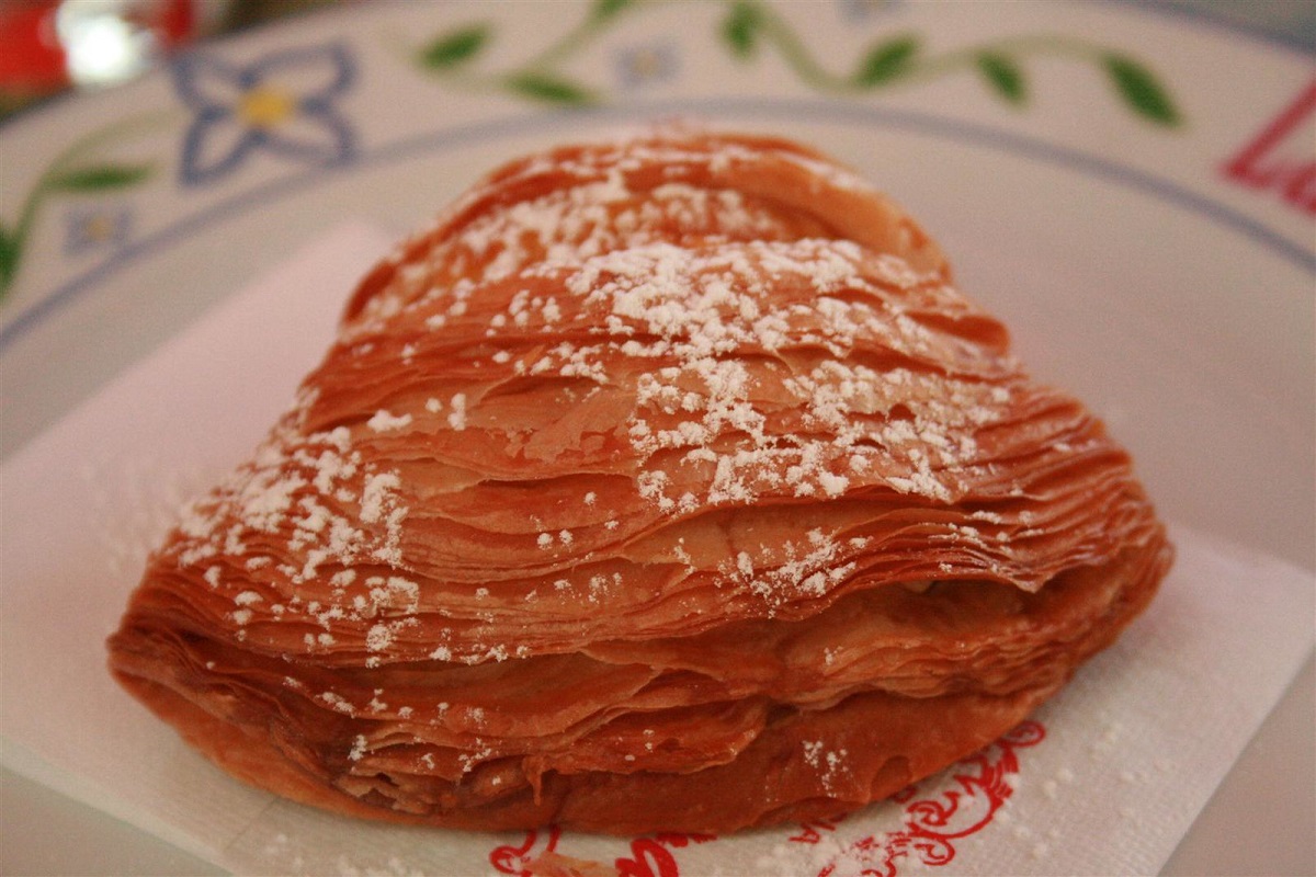 ¡La deliciosa sfogliatelle de Scaturchio se ha hecho durante generaciones!