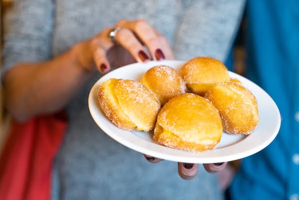 Rosquillas de bolas de berlim en Portugal