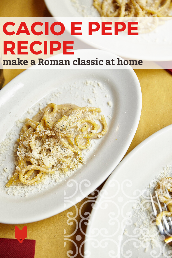receta de pasta cacio y pepe