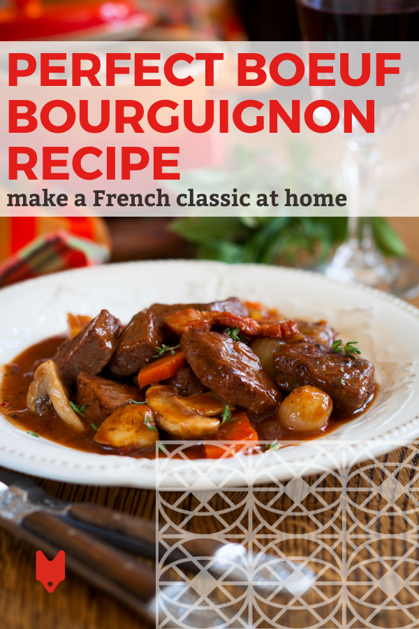 Receta fácil de boeuf bourguignon francés