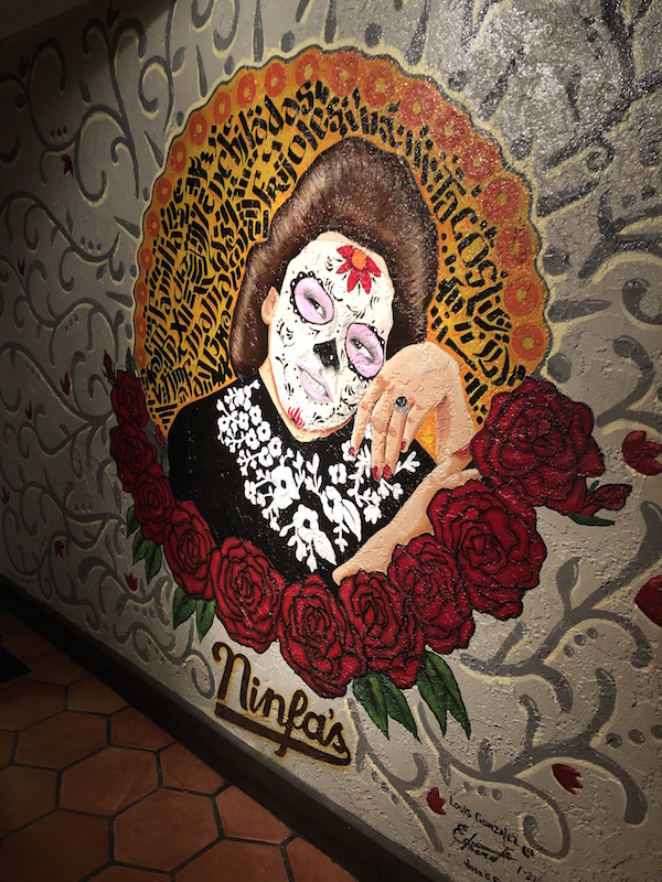 Mural en el restaurante mexicano de Mama Ninfa en Houston