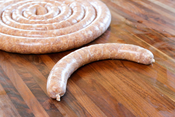 Linguiça, una variedad popular de salchicha portuguesa.