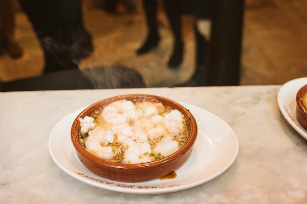 Gambas al ajillo rápidas en Madrid