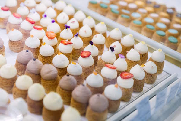 Pastelería "nidos" en Maison Aleph en París