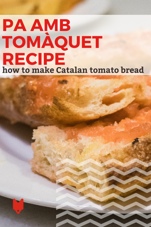 Receta de pa amb tomàquet (pan catalán con tomate)
