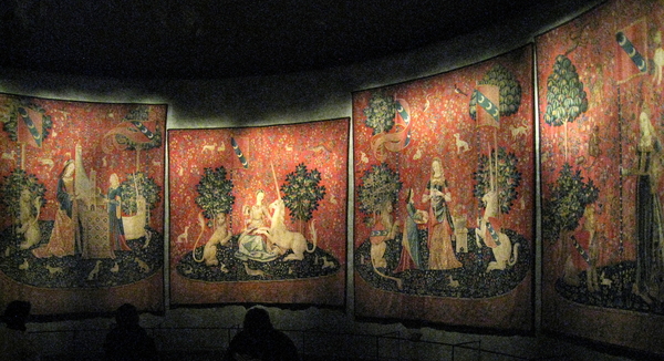 Tapices de La Dama y el Unicornio en el Musée de Cluny de París