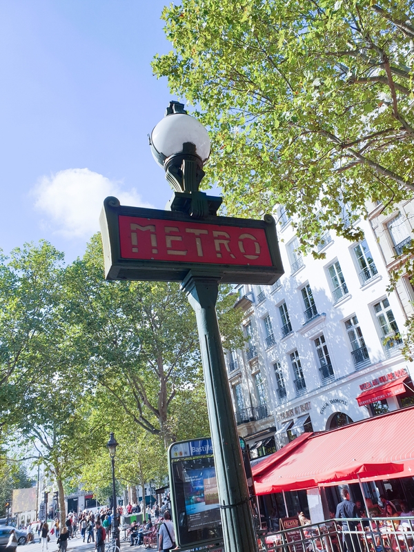 El metro de París es una forma barata y fácil de moverse.