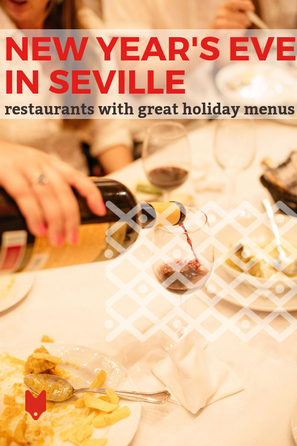 Sevilla está llena de buena comida en cualquier época del año, pero sus fiestas de Nochevieja son épicas. Estos son algunos de nuestros restaurantes favoritos en Sevilla con un menú especial de Nochevieja. #Sevilla #España #fiestas #NYE #NewYearsEve #comida #viajes