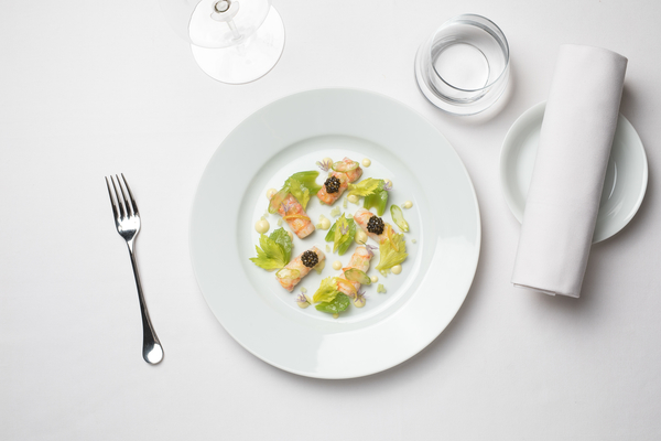 Un plato en el restaurante Anne's en París