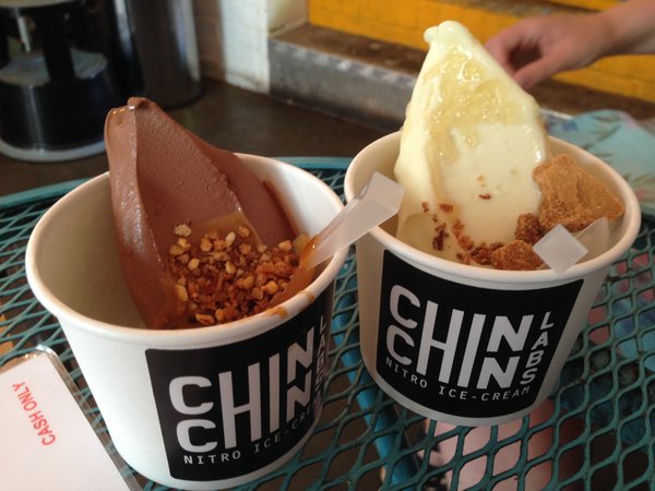 Helado de nitrógeno en Chin Chin en Londres