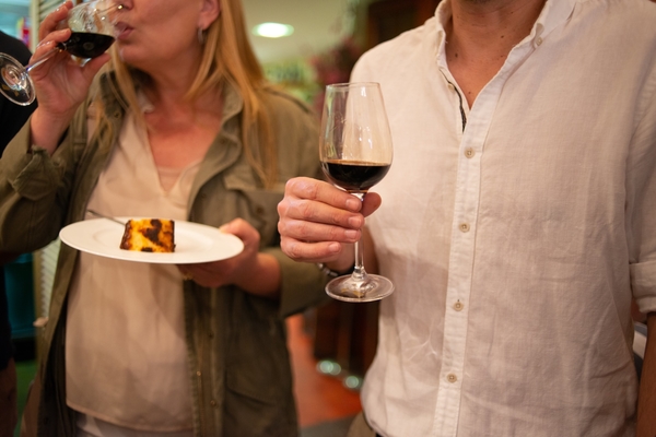 Tarta de queso a la vasca y vino de Jerez