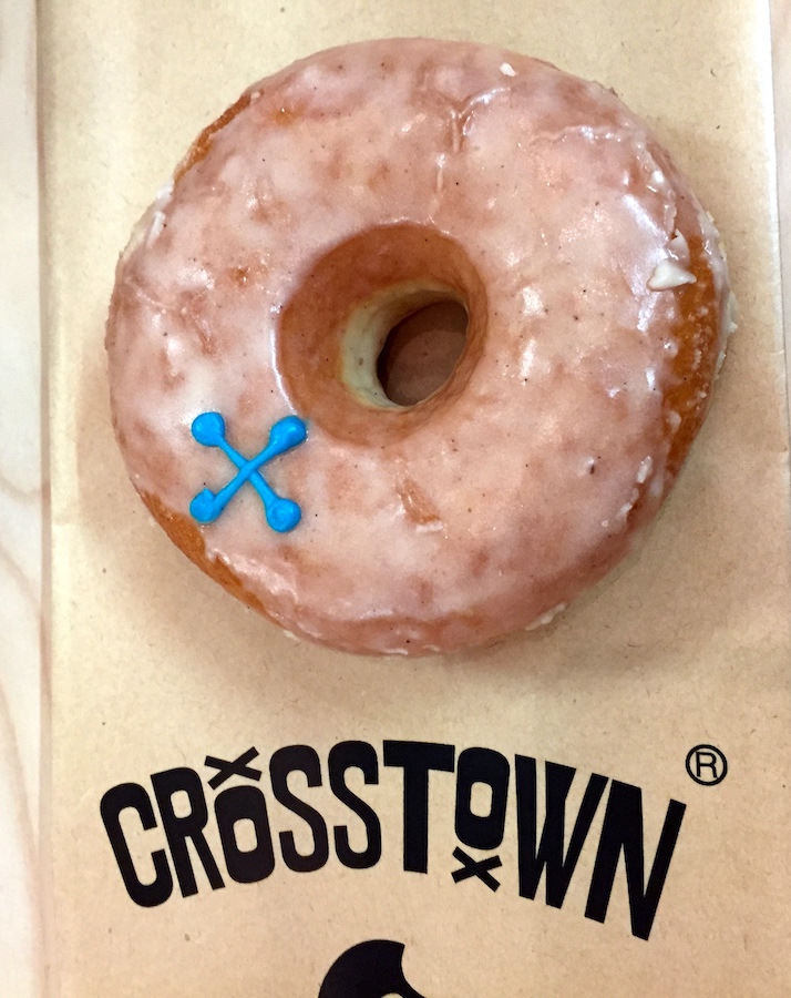 Crosstown Donuts de un mercado de comida callejera en Londres
