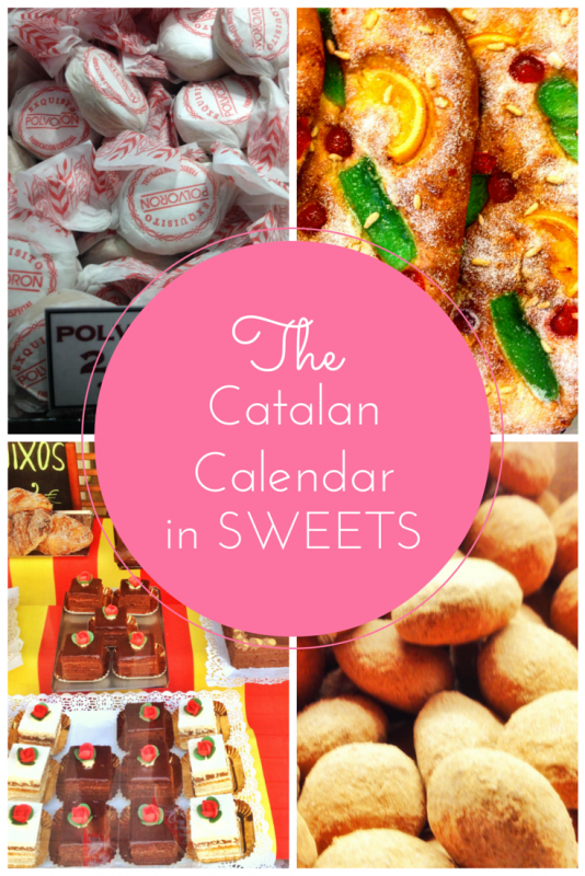 Las pastelerías en España trabajan según la temporada... ¡siguen el calendario católico! ¡A lo largo del año, las diferentes estaciones, meses o semanas tienen sus propios dulces especiales asociados con varios días de santos y días festivos católicos!