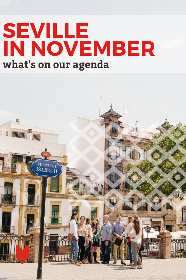 ¡No hay escasez de cosas que hacer en Sevilla en noviembre! La hermosa capital de Andalucía está llena de cultura, comida, museos y más. #España #Sevilla #otoño #Samhain #travel #traveltips