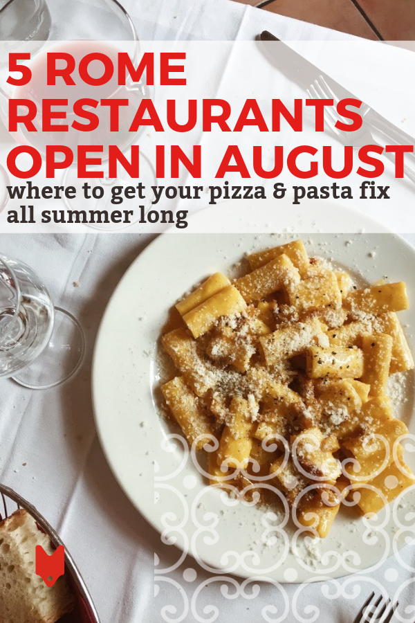 Si no está seguro de dónde comer en Roma en agosto, use esto como su guía. Muchos restaurantes están cerrados durante el mes, pero estos cinco lugares no lo están; nos encantan, y tú también.
