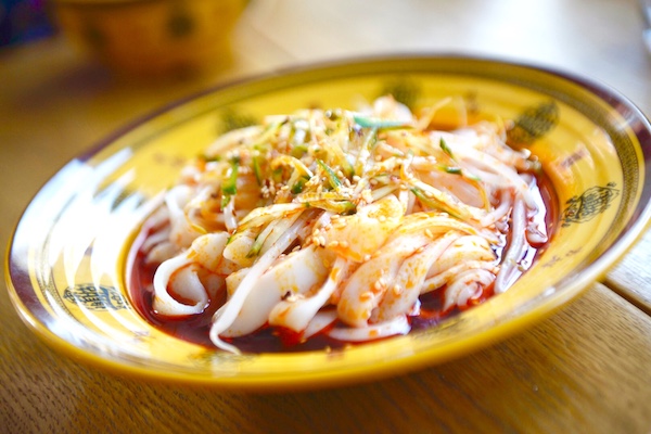 Plato de fideos en Xi'an Biang Biang, Londres